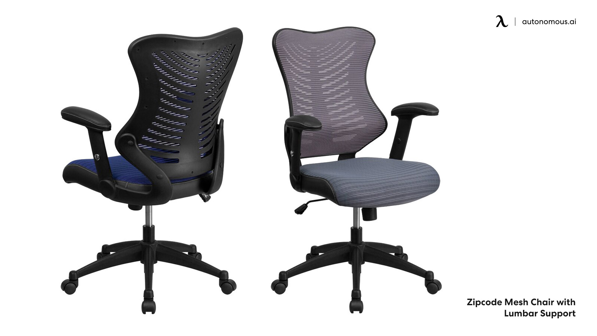 Mesh chair with lumbar support