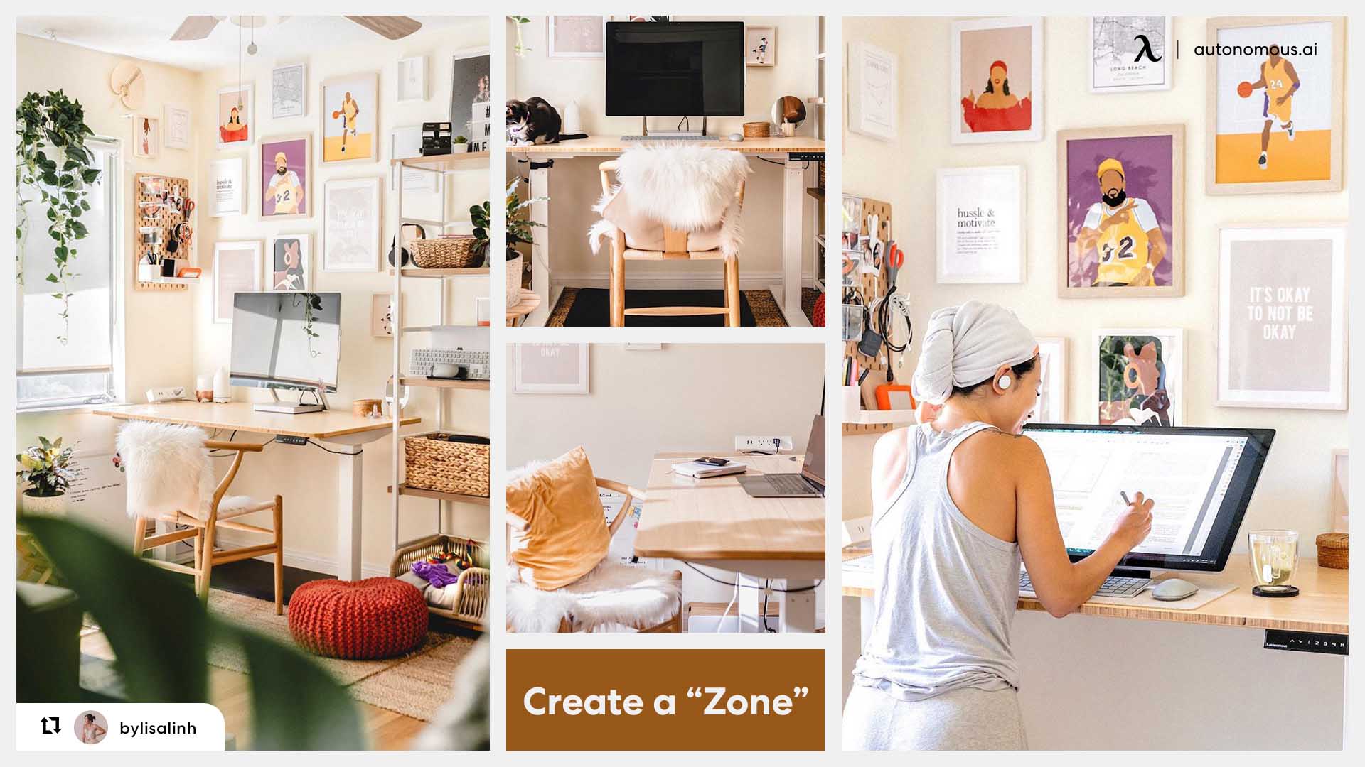 Private zone for your small home office