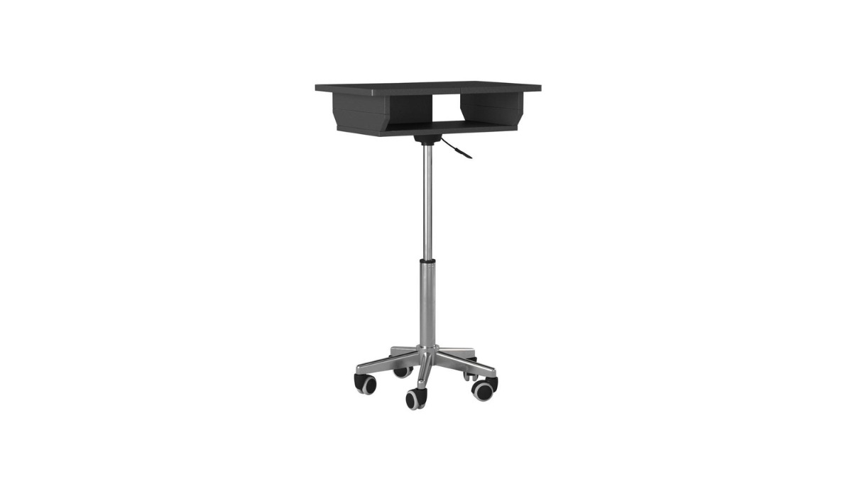 Trio Supply House Folding Table Laptop Cart: Graphite