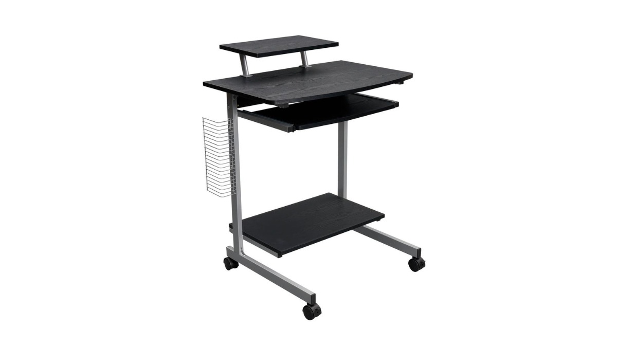 Trio Supply House Compact Computer Cart With Storage