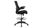 skyline-decor-mesh-ergonomic-drafting-chair-foot-ring-and-flip-up-arms-black