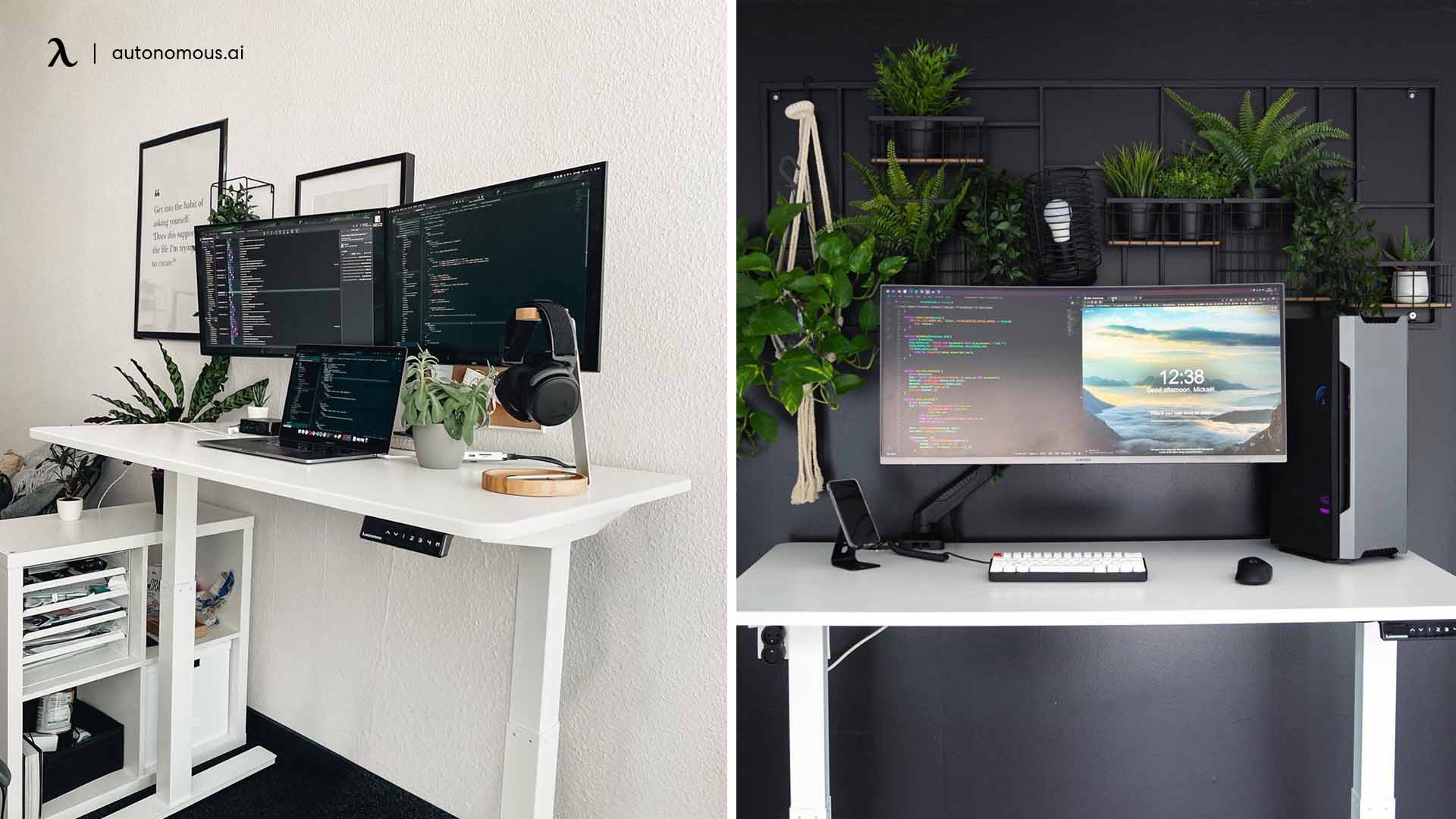 desk setup for developer