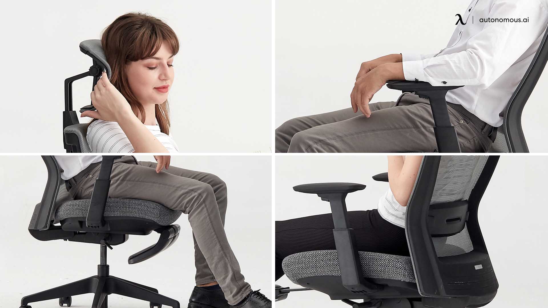 Customizable office chair with headrest