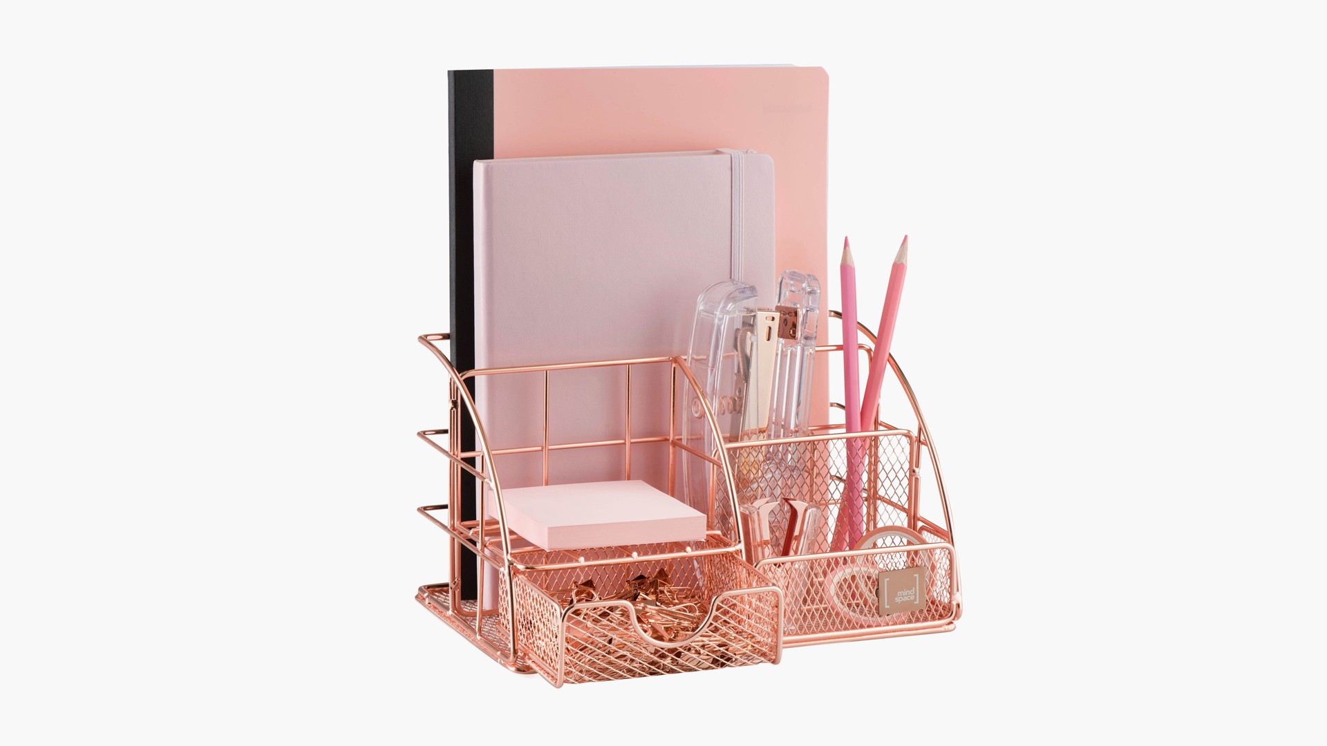 Rose Gold Desk Organizer