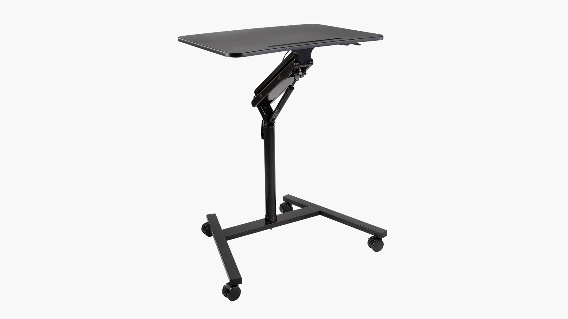 Mount-It! Mobile Standing Desk: Lockable Casters