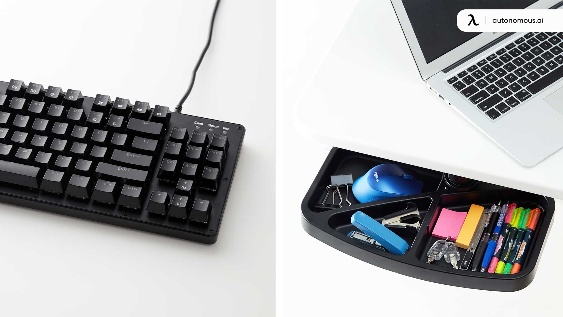 image relates to keyboard, mouse tray