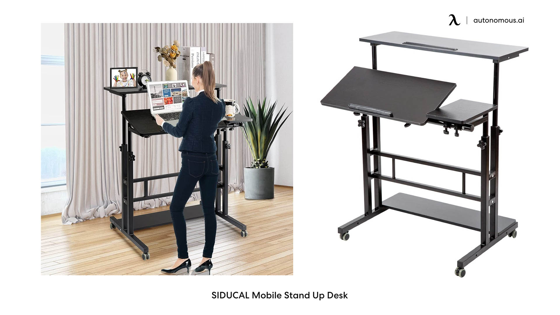 SIDUCAL Mobile Stand Up Desk