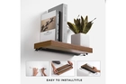 eureka-ergonomic-floating-wall-shelves-with-lighting-17-inch-walnut-2pcs