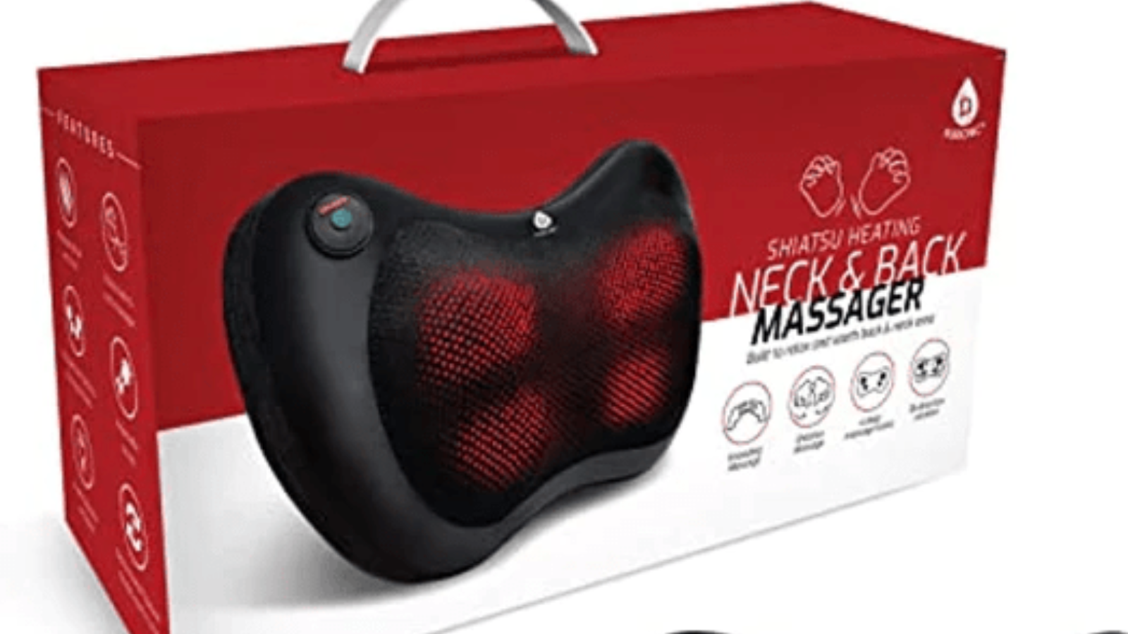 PURSONIC Shiatsu Heating Neck & Back Massager